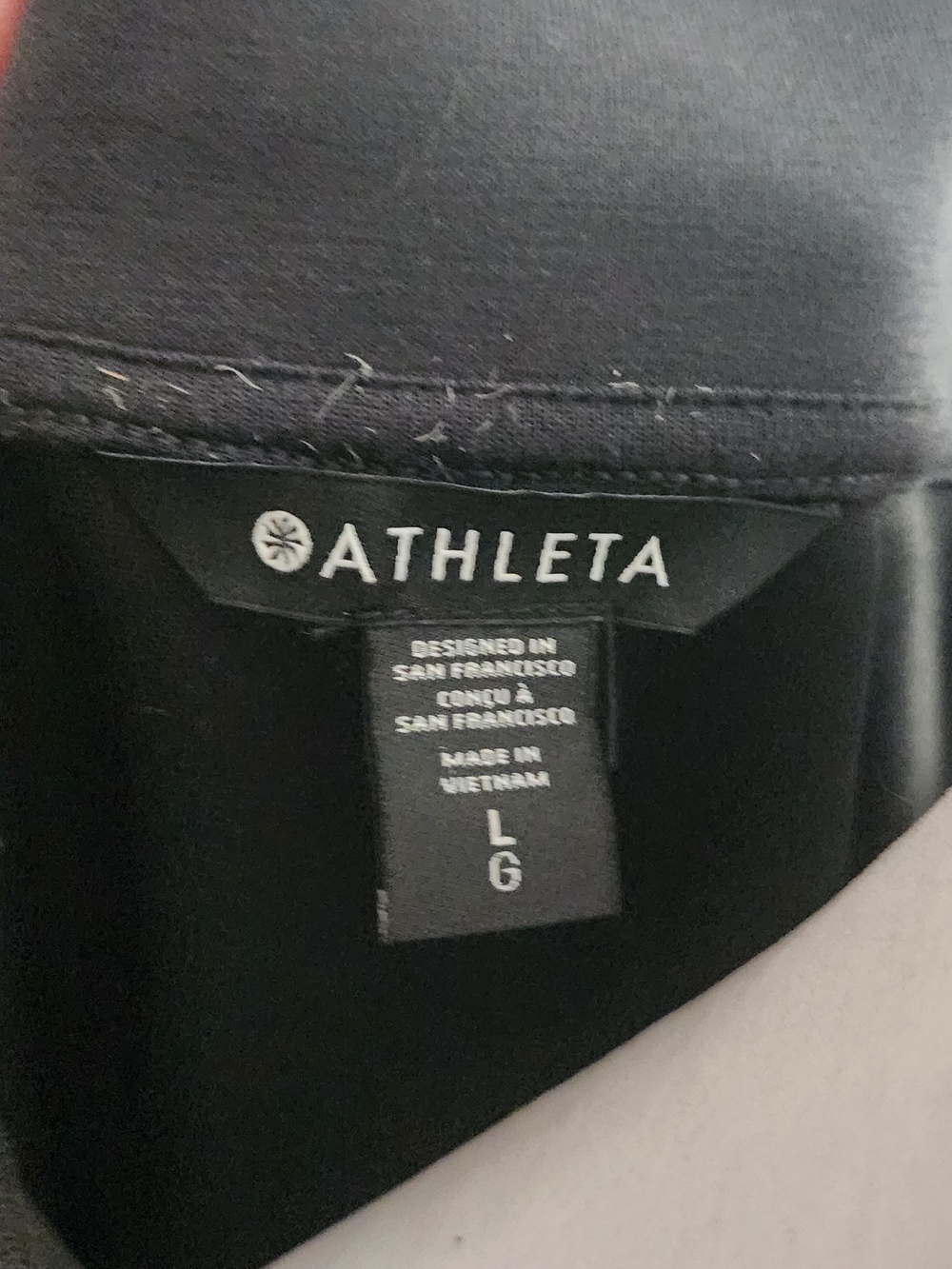 Athleta Black Half-Zip Pullover Top with Matching Pants - Picture 2 of 4